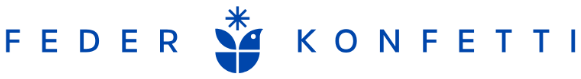 Feder & Konfetti WaWi — Logo